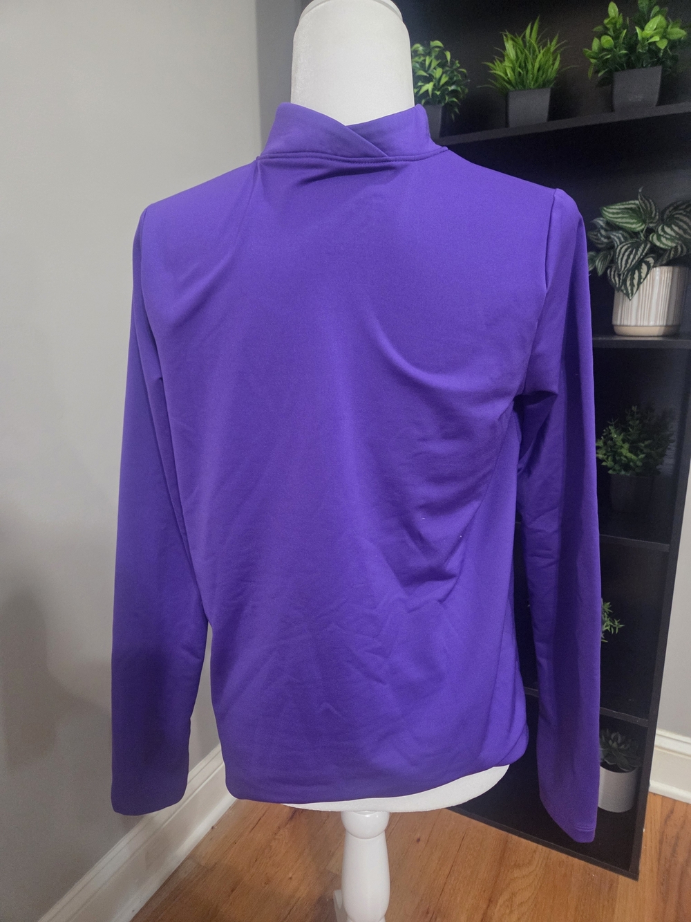 Under Armour Purple Half-Zip Athletic Pullover - Picture 2 of 3
